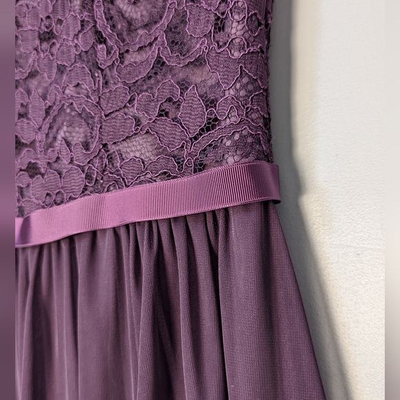 David's Bridal Bridesmaid Dress (Plum) - Picture 3 of 7